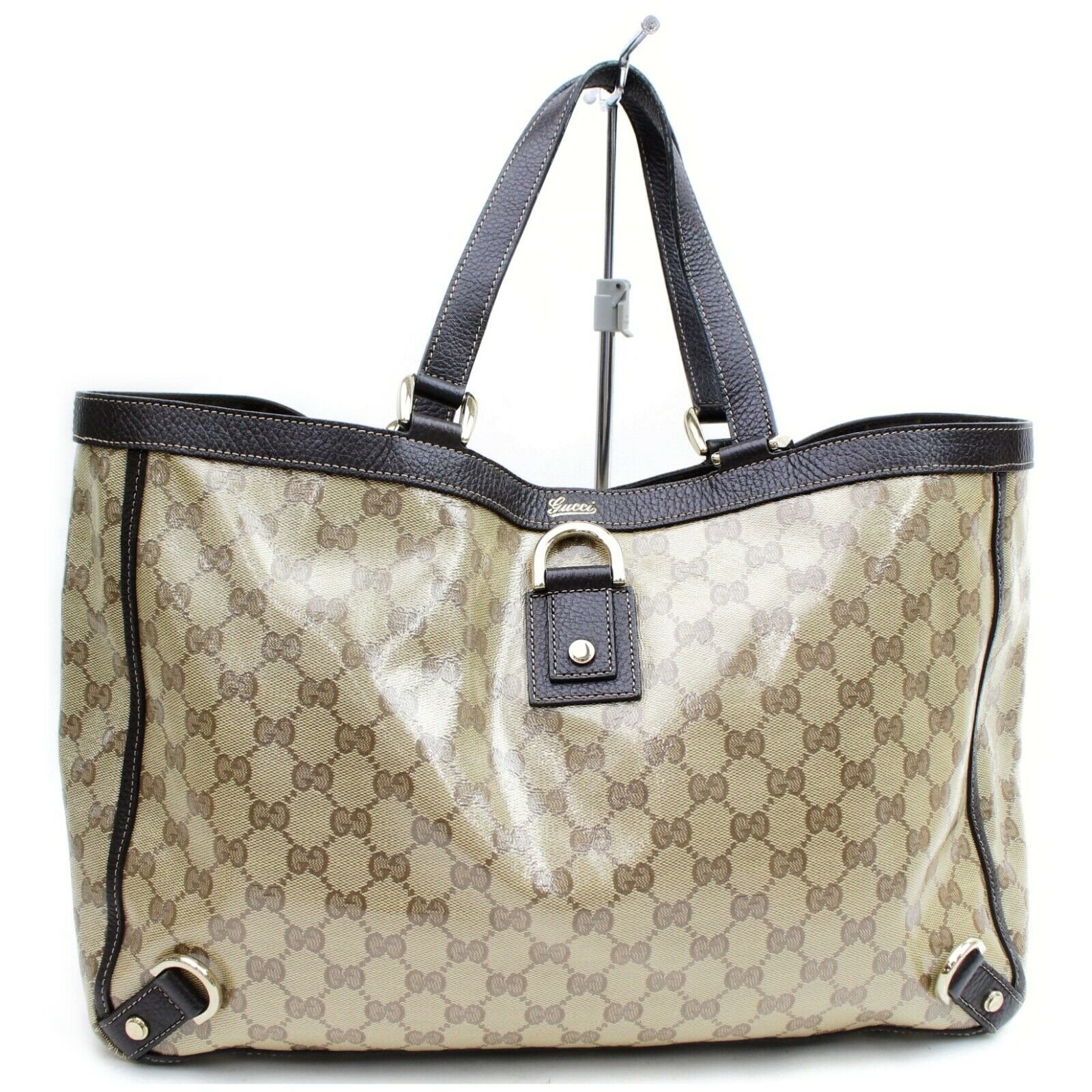 Brand Inspired Gucci Tote Bag Brown PVC (SHC7-10526) | AlmaBagz