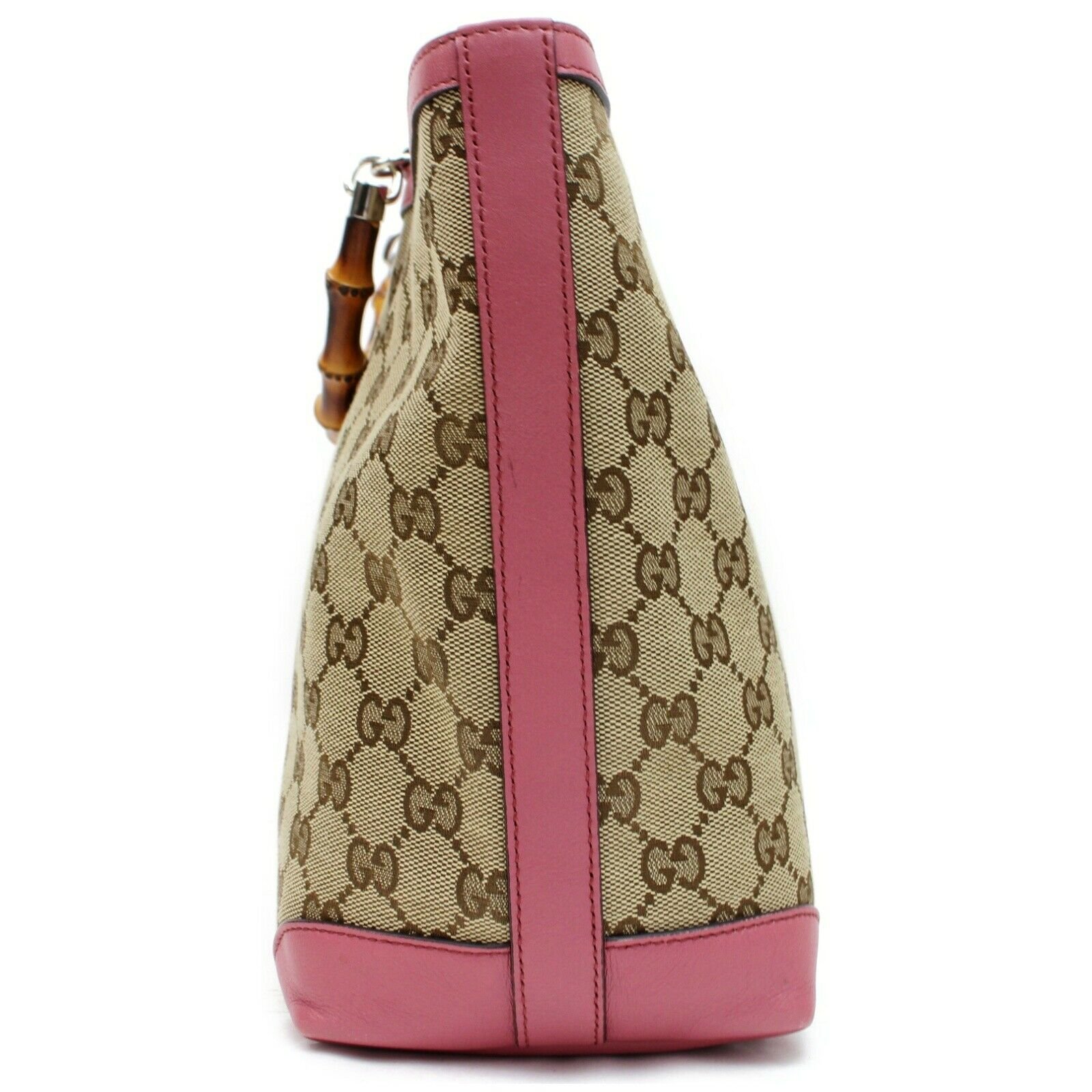Brand Inspired Gucci Tote Bag Kids Line Banboo Tote Bag Pink Canvas (SHC7-10998) | AlmaBagz - Image 2