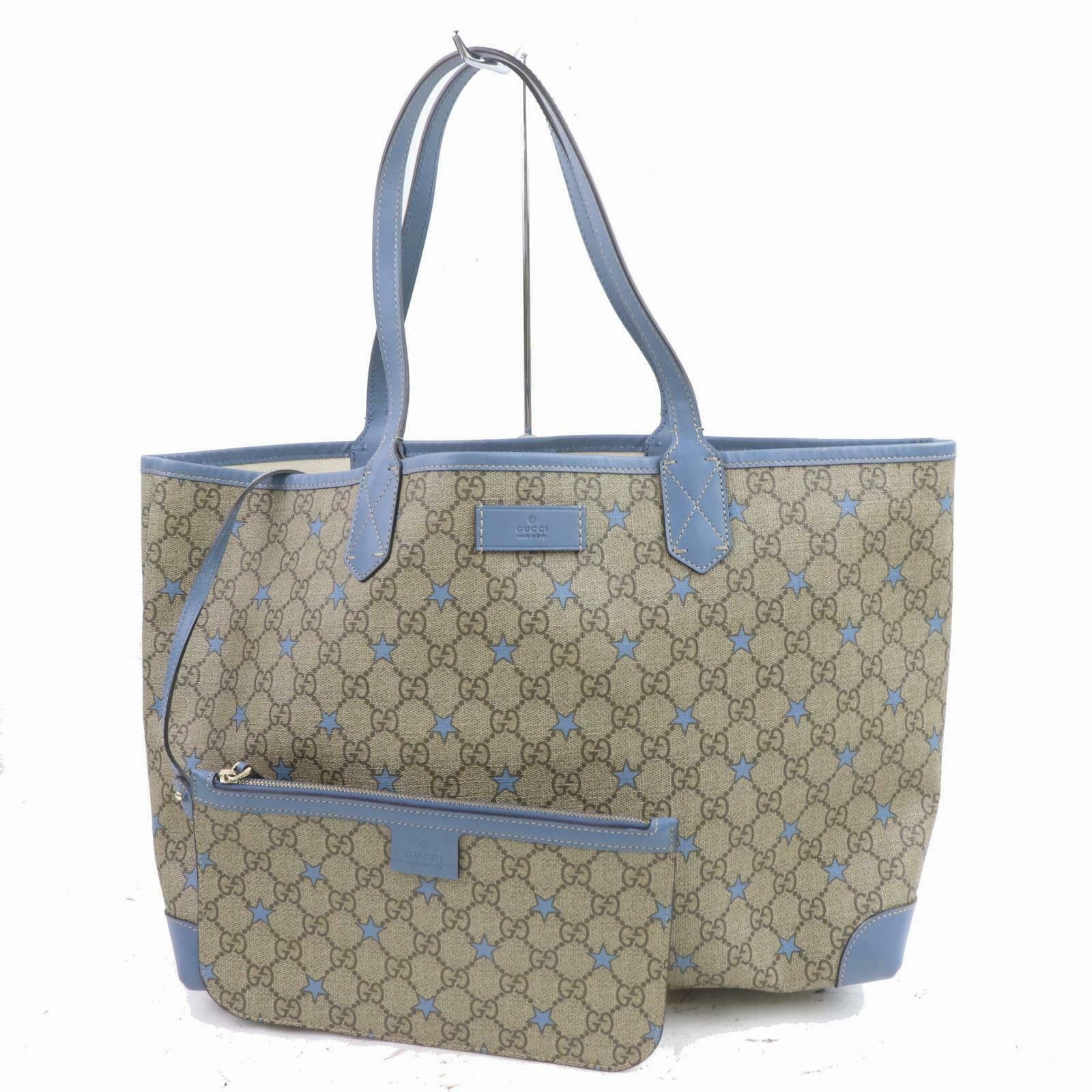 Brand Inspired Gucci Tote Bag Gg Supreme Star Brown PVC (SHC7-10167) | AlmaBagz