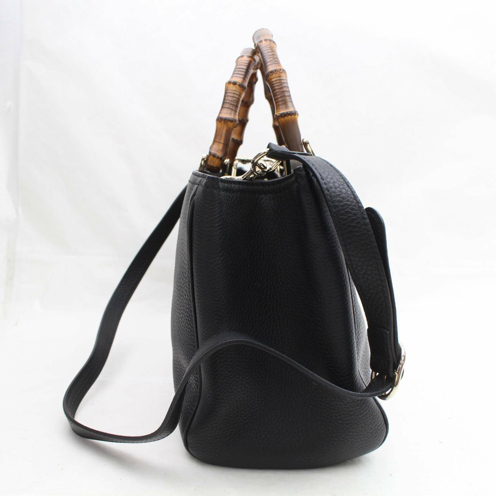 Brand Inspired Gucci Tote Bag Black Leather (SHC7-10299) | AlmaBagz - Image 2