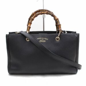 Brand Inspired Gucci Tote Bag Black Leather (SHC7-10299) | AlmaBagz