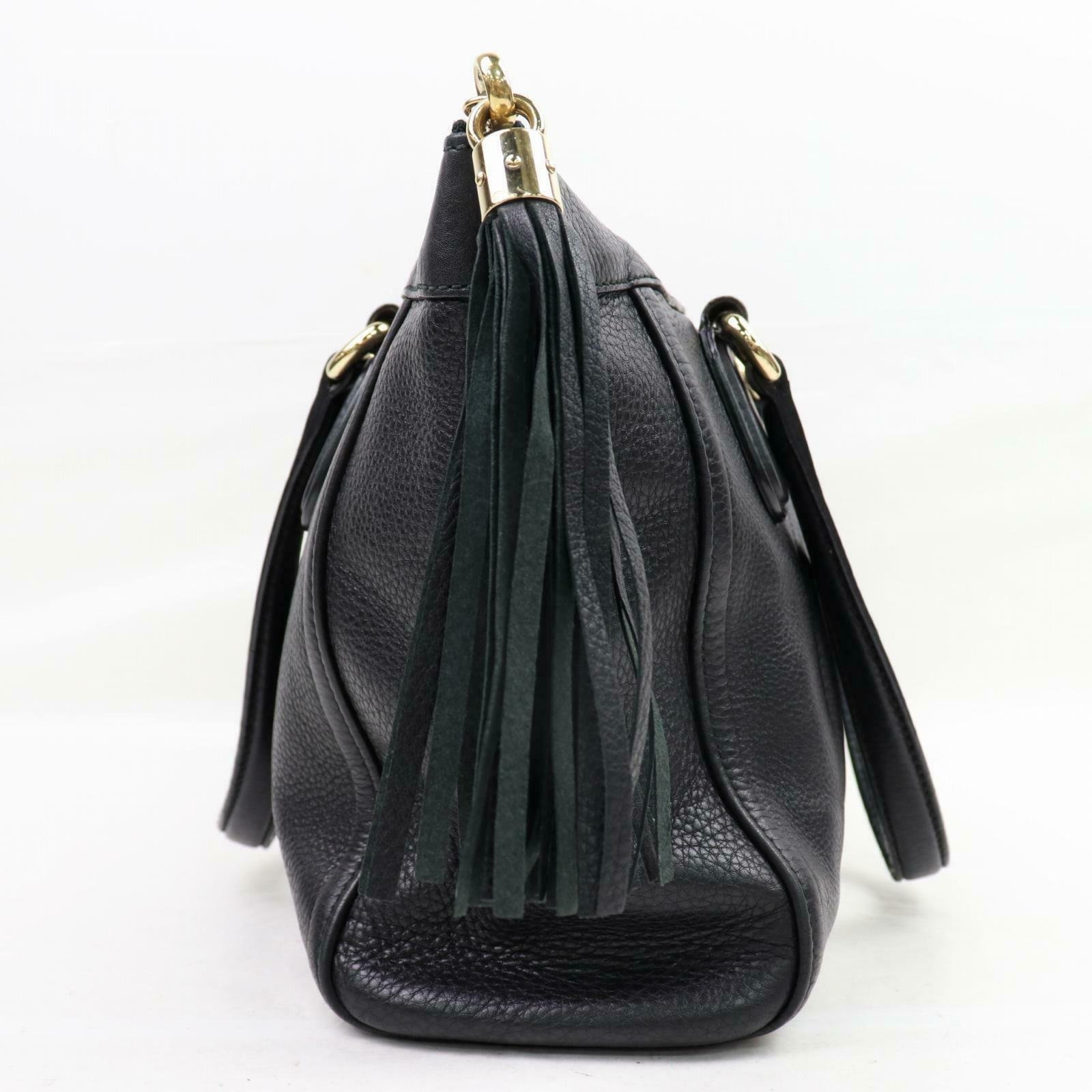 Brand Inspired Gucci Hand Bag Sohotote Black Leather (SHC1-15095) | AlmaBagz - Image 2