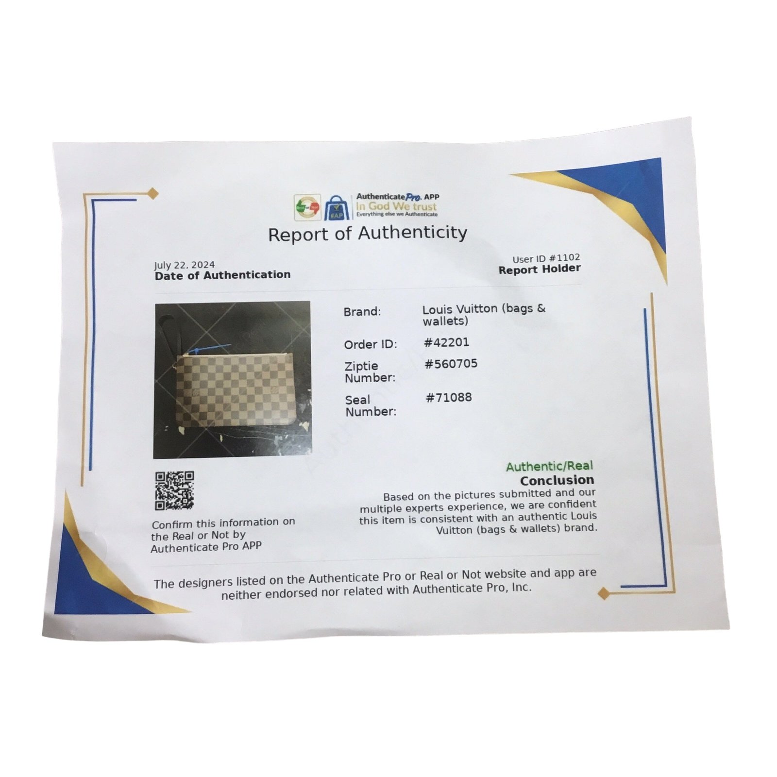 Clutch Luxury Designer Louis Vuitton, Size Medium | AlmaBagz - Image 6