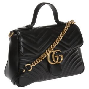 (WMNS) GUCCI GG Marmont Series Bag Small-Size Black 498110-DTDIT-1000 | AlmaBagz