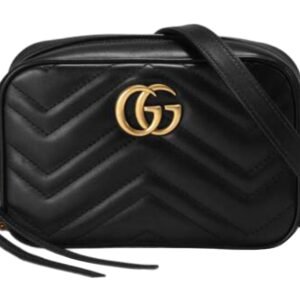 (WMNS) GUCCI GG Marmont Logo Messenger Bag Black Classic 448065-DTD1T-1000 | AlmaBagz