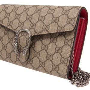 (WMNS) GUCCI Dionysus Tiger Head Logo Canvas Chain Shoulder Messenger Bag Mini Red Classic 401231-KHNSN-8698 | AlmaBagz
