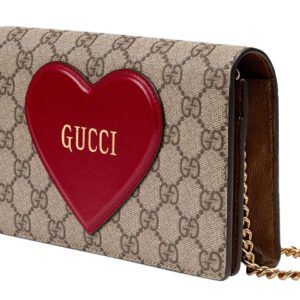 (WMNS) GUCCI Logo 3D Love Canvas Chain Shoulder Messenger Bag / Red Valentine's Day limited 648948-20QAS-8570 | AlmaBagz