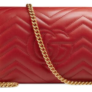 (WMNS) GUCCI GG Marmont Series Mini Red Shoulder Bag 474575-DRW1T-6433 | AlmaBagz