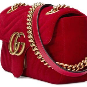 (WMNS) GUCCI GG Marmont Single Shoulder Bag Red 446744-K4D2T-6433 | AlmaBagz