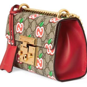 (WMNS) GUCCI Padlock Logo Single-Shoulder Bag Small Brown/Red 409487-2EVEG-8646 | AlmaBagz