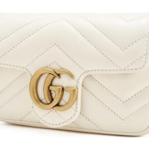 (WMNS) GUCCI Silver GG Marmont Leather Tote Bag 'White' 476433-DSVRT-9022 | AlmaBagz