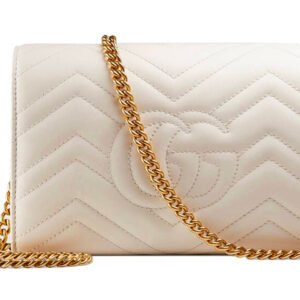 (WMNS) GUCCI Marmont Series Single Shoulder Bag mini White 474575-DTD1T-9022 | AlmaBagz