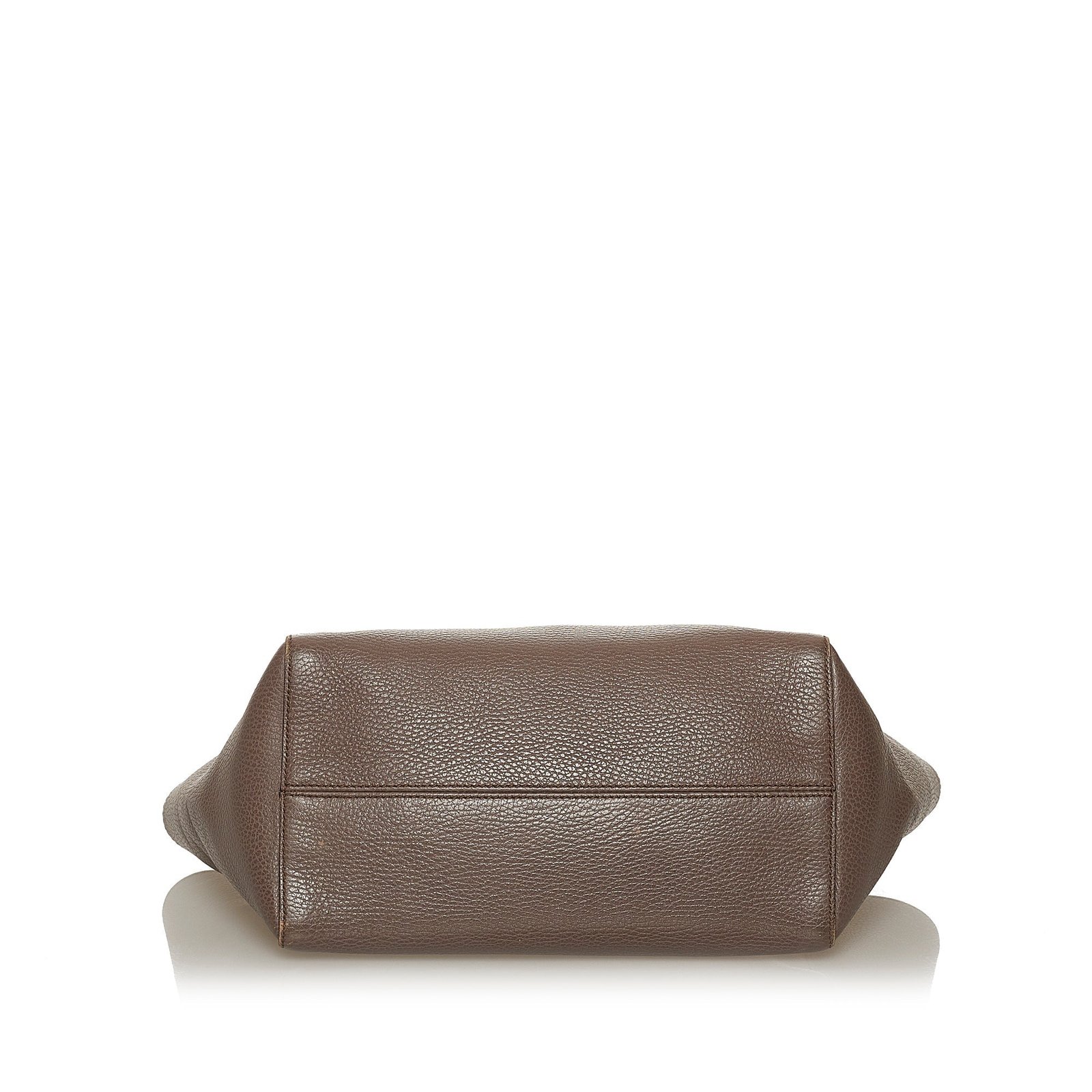 Brown Gucci Swing Leather Tote Bag | AlmaBagz - Image 3