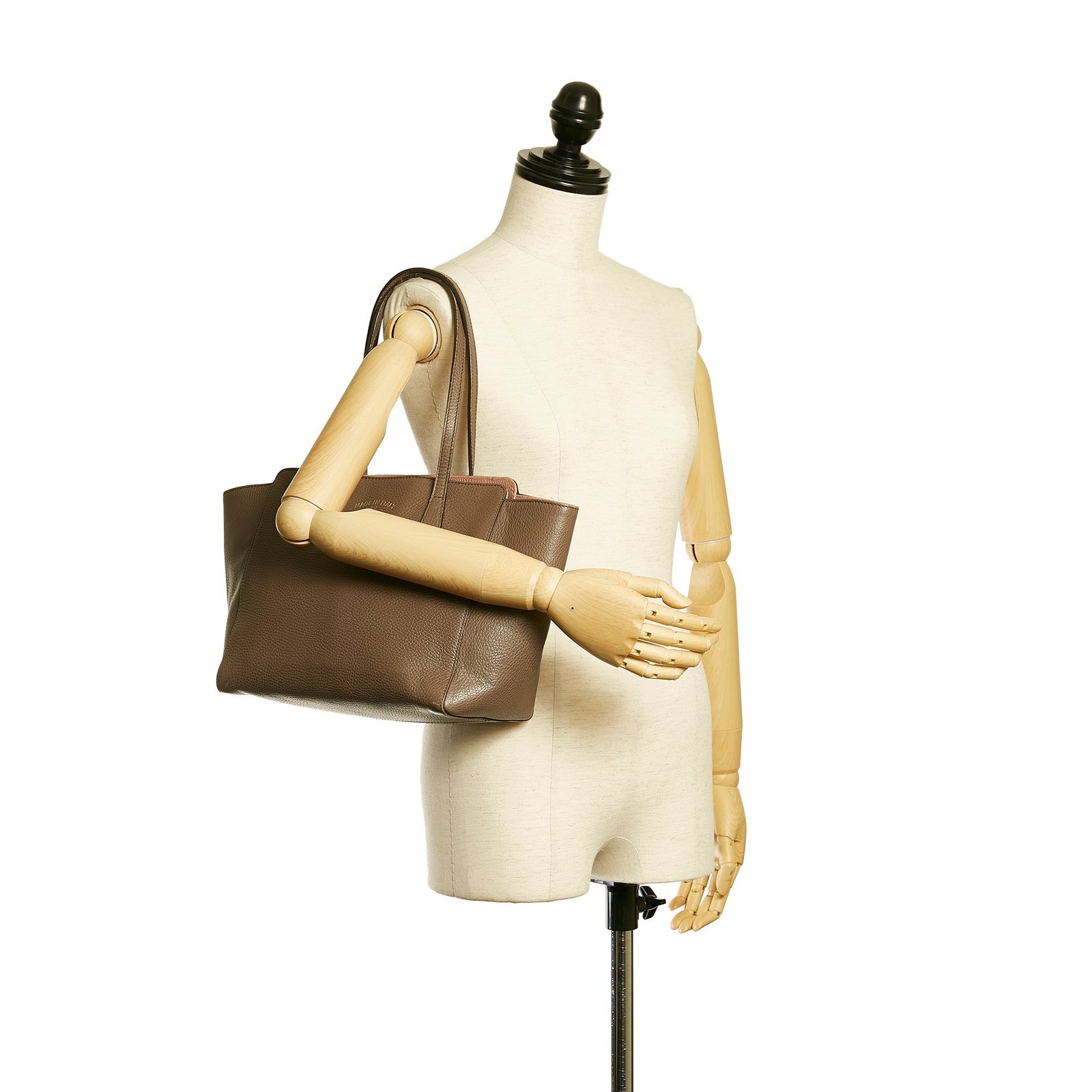 Brown Gucci Swing Leather Tote Bag | AlmaBagz - Image 8