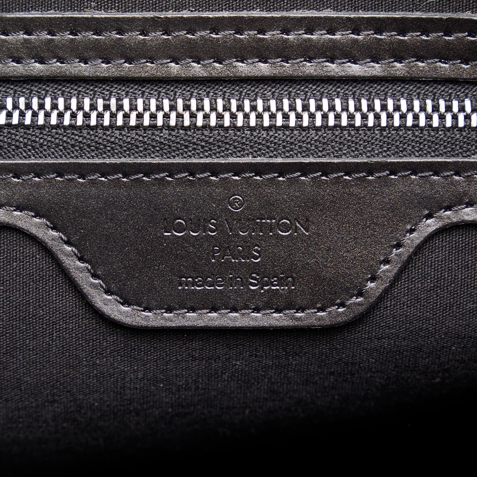 Black Louis Vuitton Monogram Mat Stockton Tote Bag | AlmaBagz - Image 5