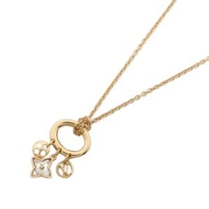 Gold Louis Vuitton My Blooming Strass Necklace | AlmaBagz