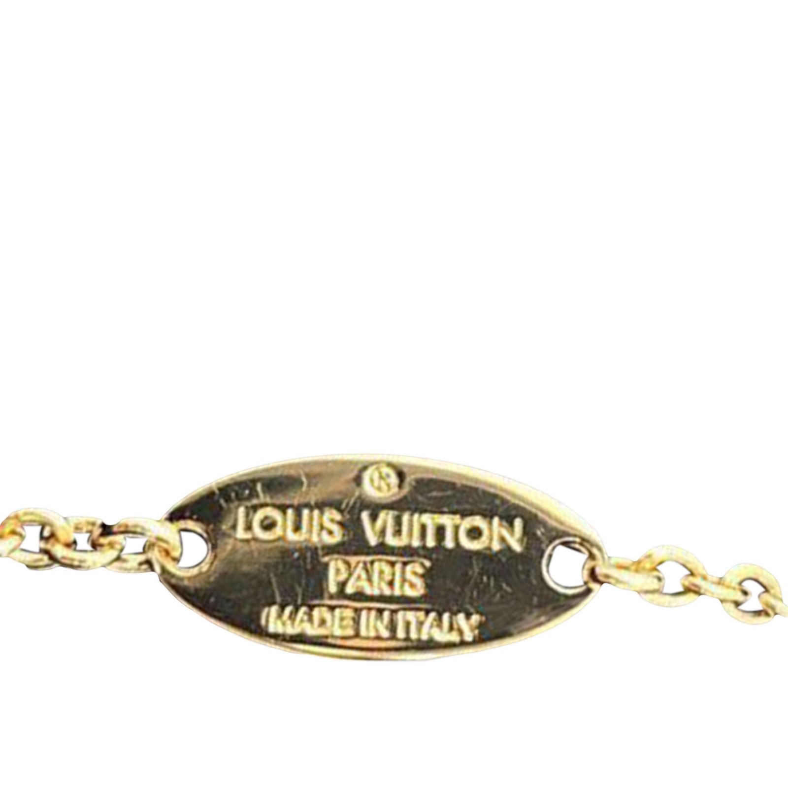 Gold Louis Vuitton My Blooming Strass Necklace | AlmaBagz - Image 4