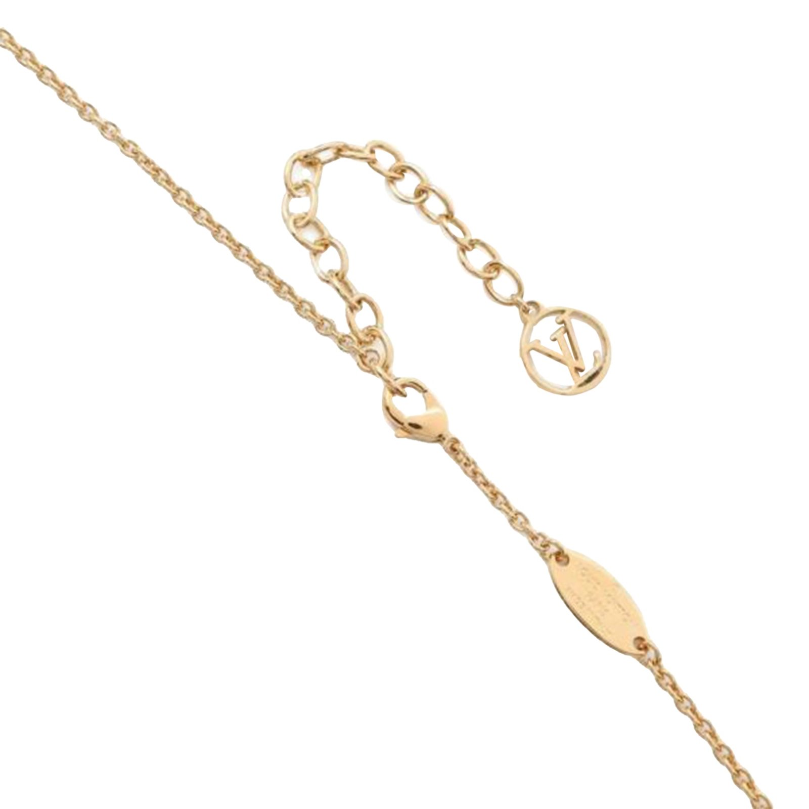 Gold Louis Vuitton My Blooming Strass Necklace | AlmaBagz - Image 6