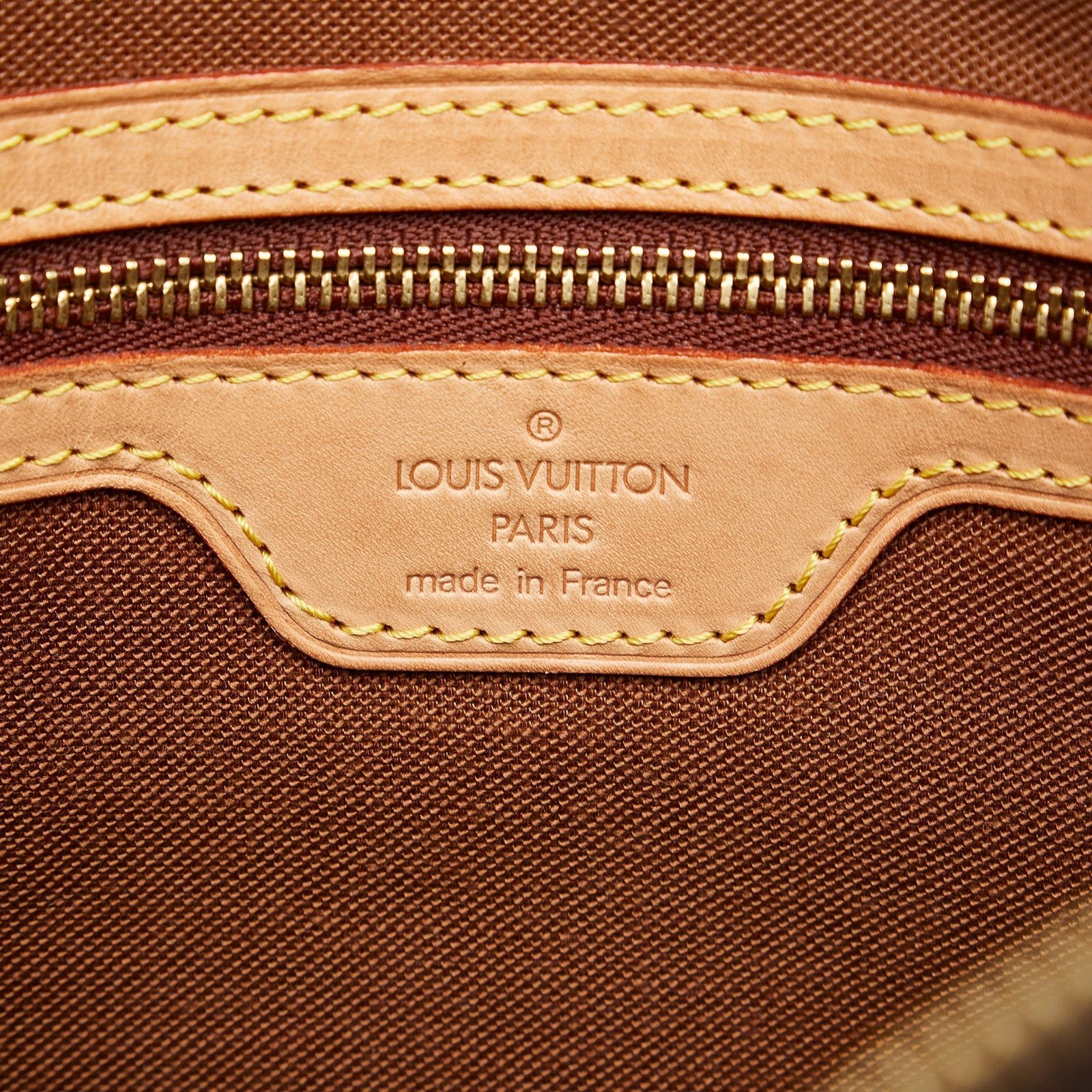 Brown Louis Vuitton Monogram Cabas Piano Tote Bag | AlmaBagz - Image 7
