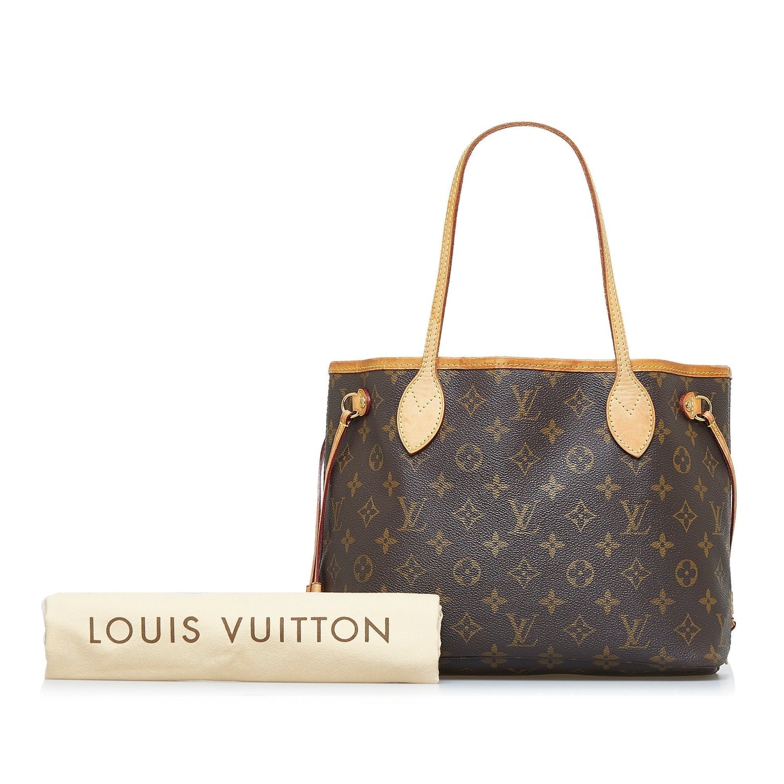 Brown Louis Vuitton Monogram Neverfull PM Tote Bag | AlmaBagz - Image 11