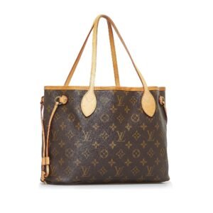 Brown Louis Vuitton Monogram Neverfull PM Tote Bag | AlmaBagz