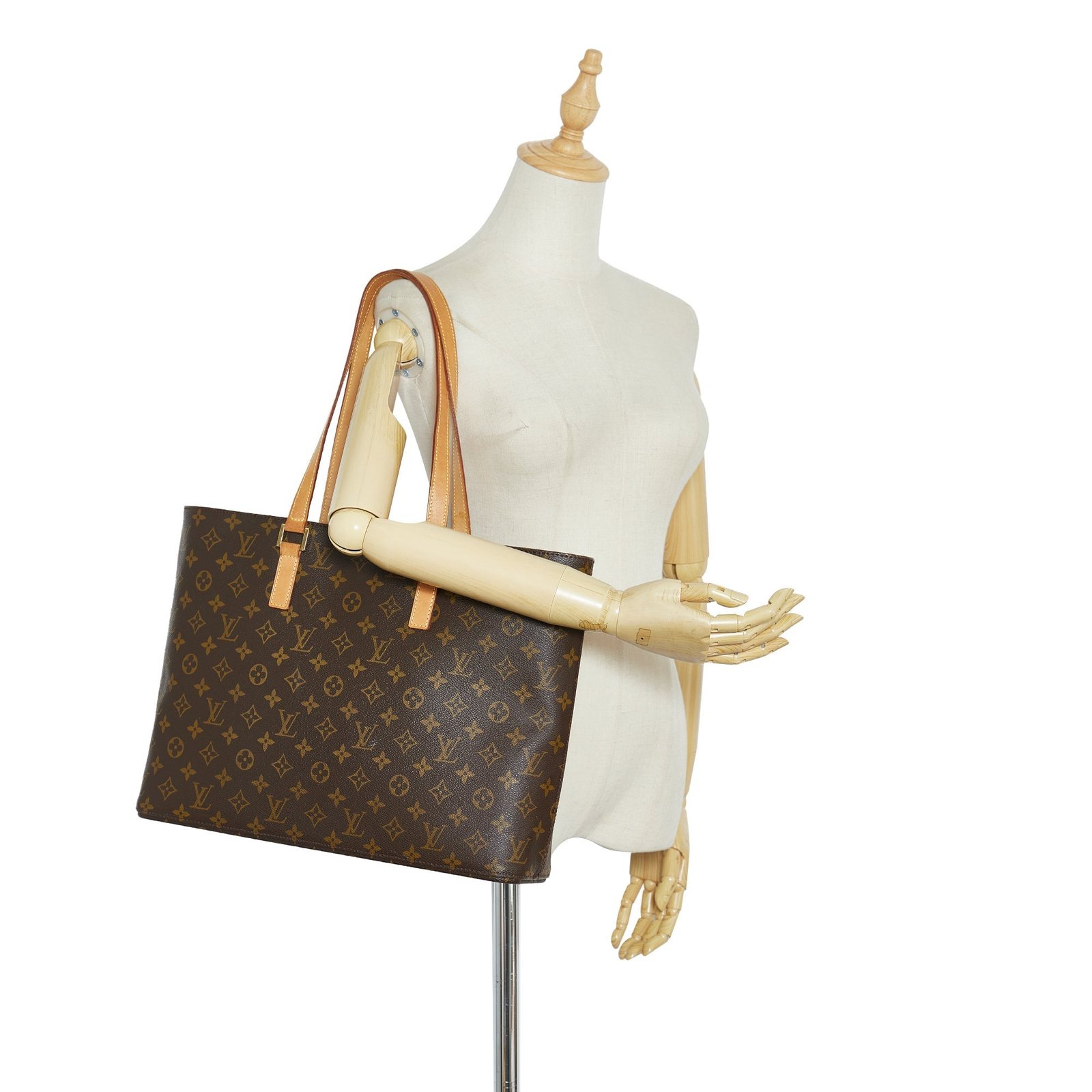 Brown Louis Vuitton Monogram Luco Tote | AlmaBagz - Image 8