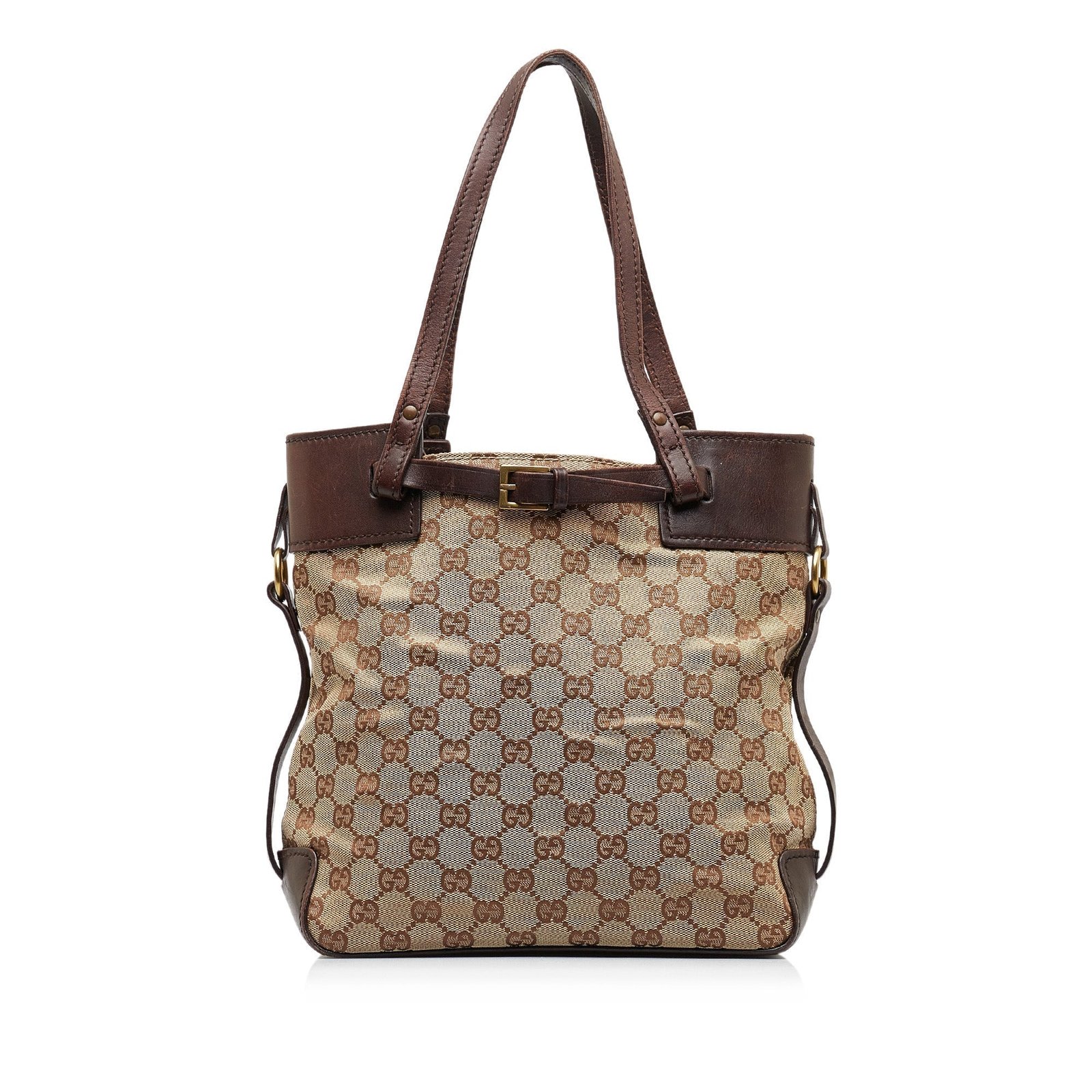 Brown Gucci GG Canvas Tote Bag | AlmaBagz - Image 11