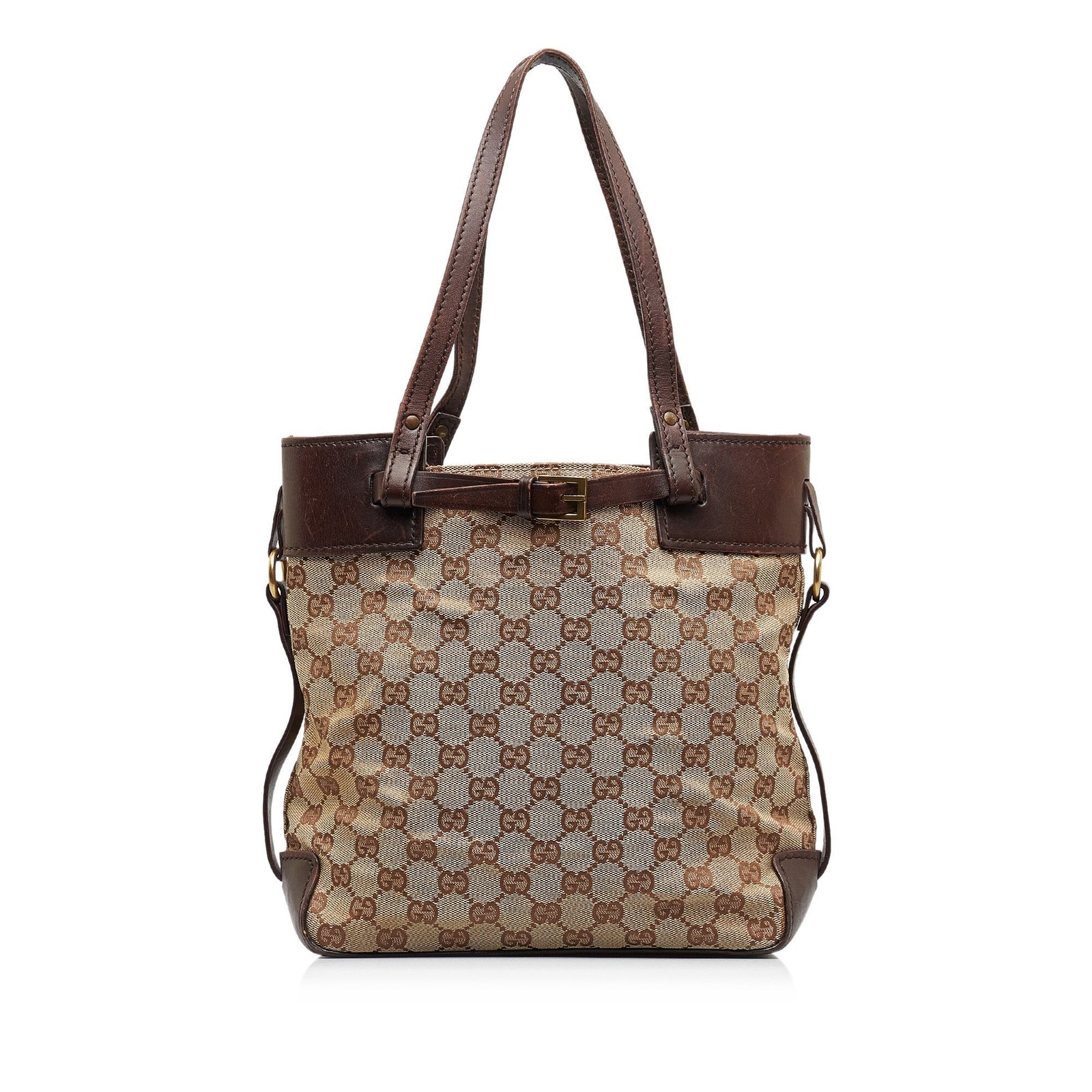 Brown Gucci GG Canvas Tote Bag | AlmaBagz - Image 2