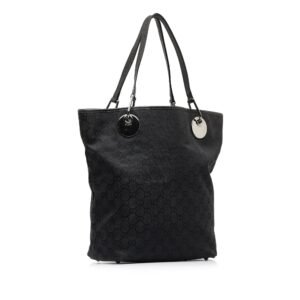 Black Gucci GG Canvas Eclipse Tote Bag | AlmaBagz