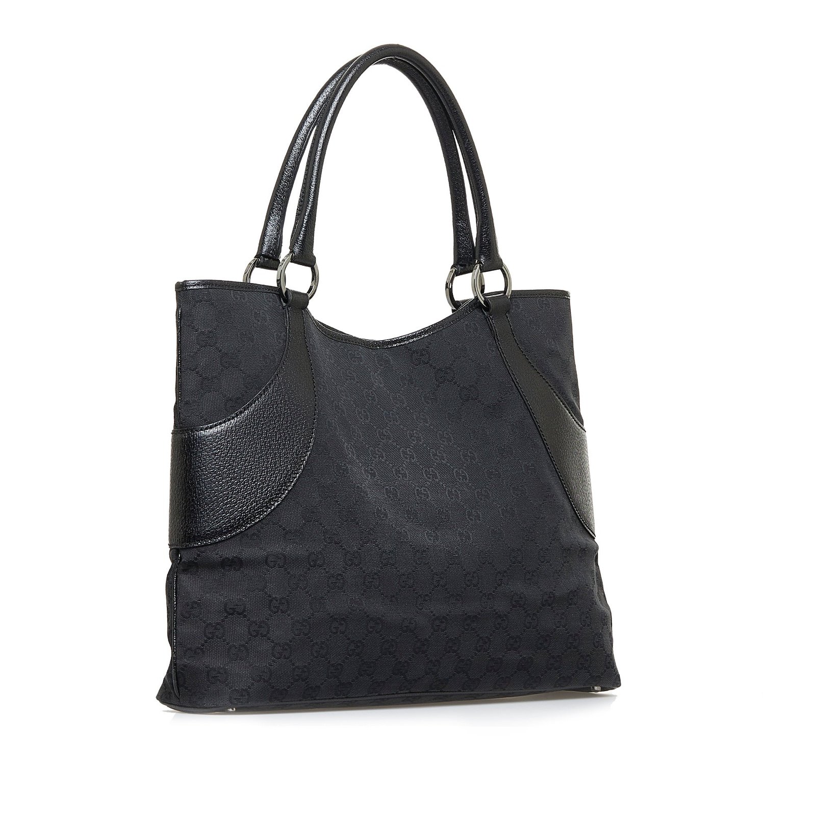 Black Gucci GG Canvas Tote Bag | AlmaBagz