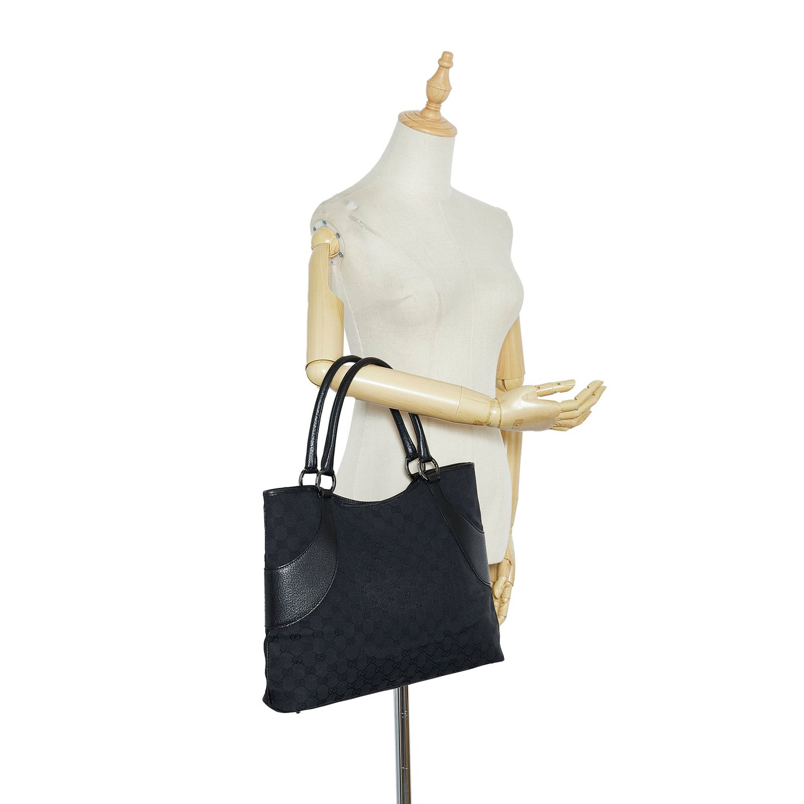 Black Gucci GG Canvas Tote Bag | AlmaBagz - Image 8