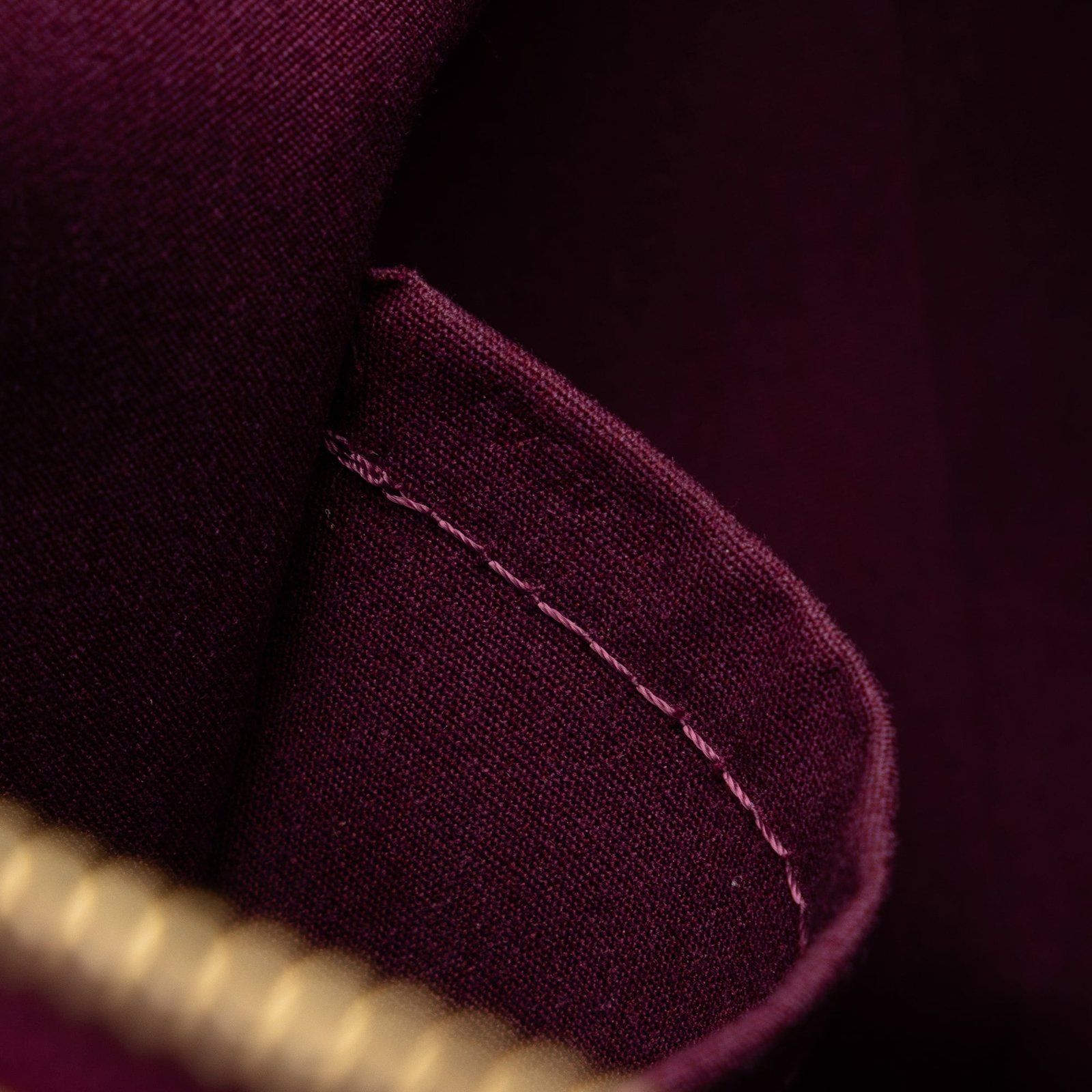 Burgundy Louis Vuitton Monogram Vernis Bellevue PM HandBag | AlmaBagz - Image 7