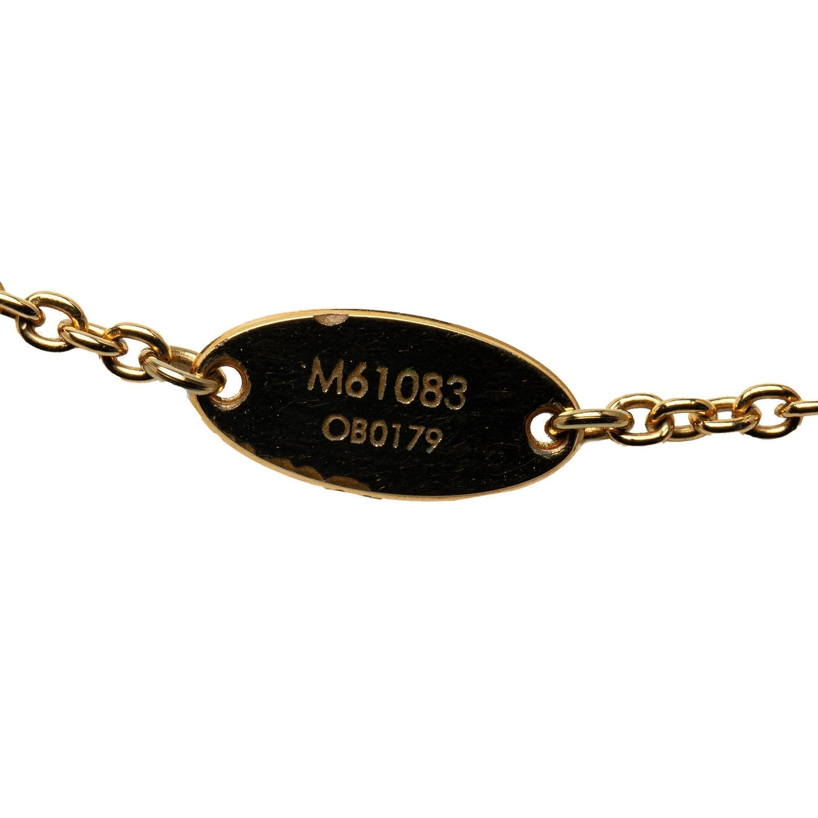 Gold Louis Vuitton Essential V Necklace | AlmaBagz - Image 4