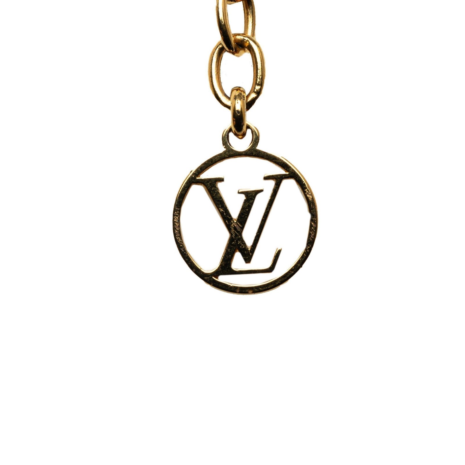 Gold Louis Vuitton Essential V Necklace | AlmaBagz - Image 6