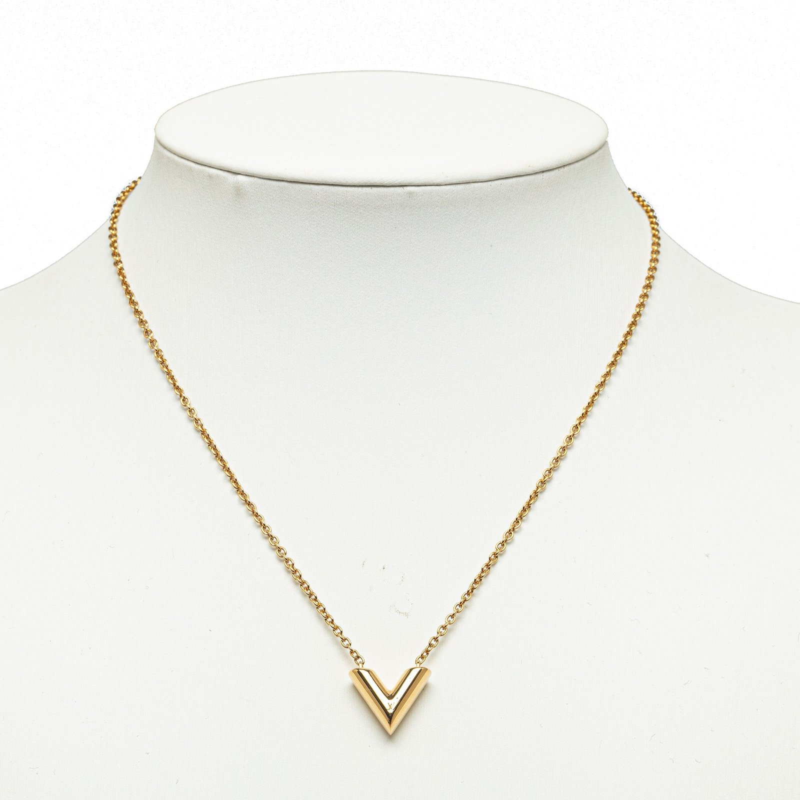 Gold Louis Vuitton Essential V Necklace | AlmaBagz - Image 7