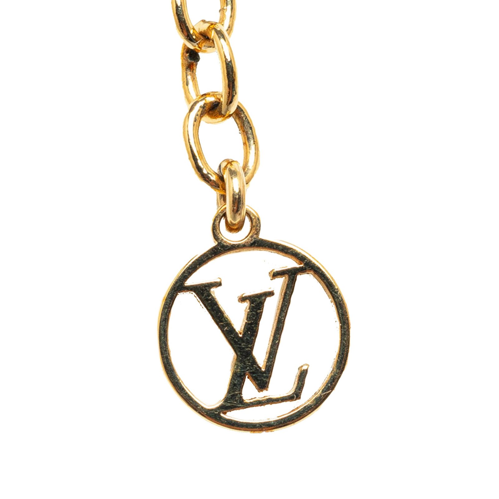 Gold Louis Vuitton Essential V Necklace | AlmaBagz - Image 2