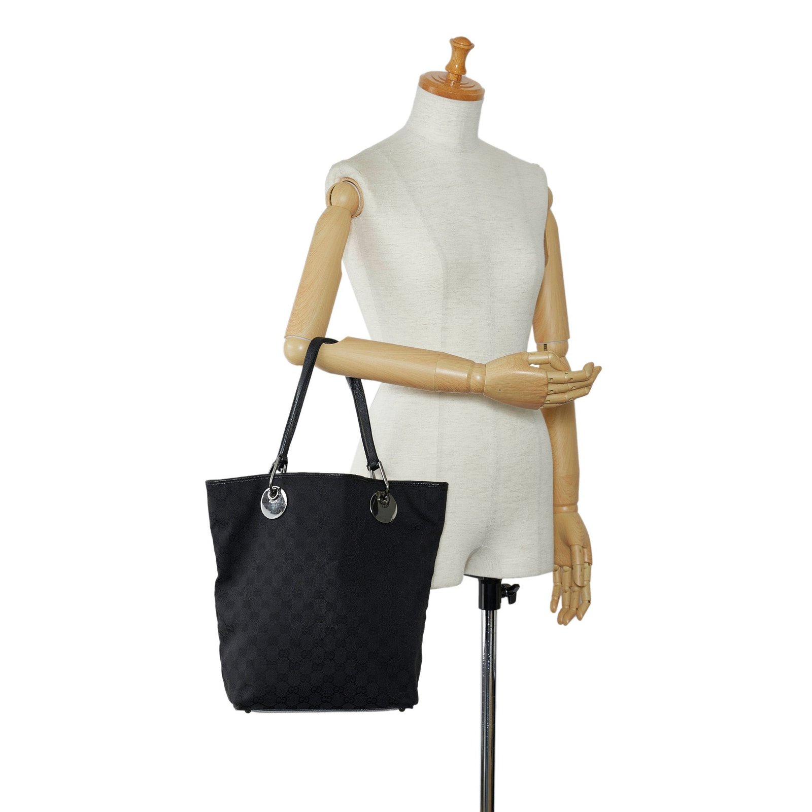 Black Gucci GG Canvas Eclipse Tote | AlmaBagz - Image 11