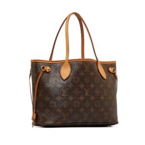 Brown Louis Vuitton Monogram Neverfull PM Tote Bag | AlmaBagz