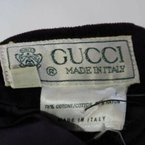 Early Vintage Gucci Purple Velvet Pencil Skirt | AlmaBagz