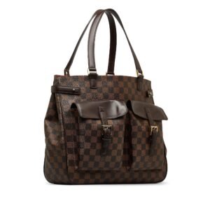 Brown Louis Vuitton Damier Ebene Uzes Tote Bag | AlmaBagz