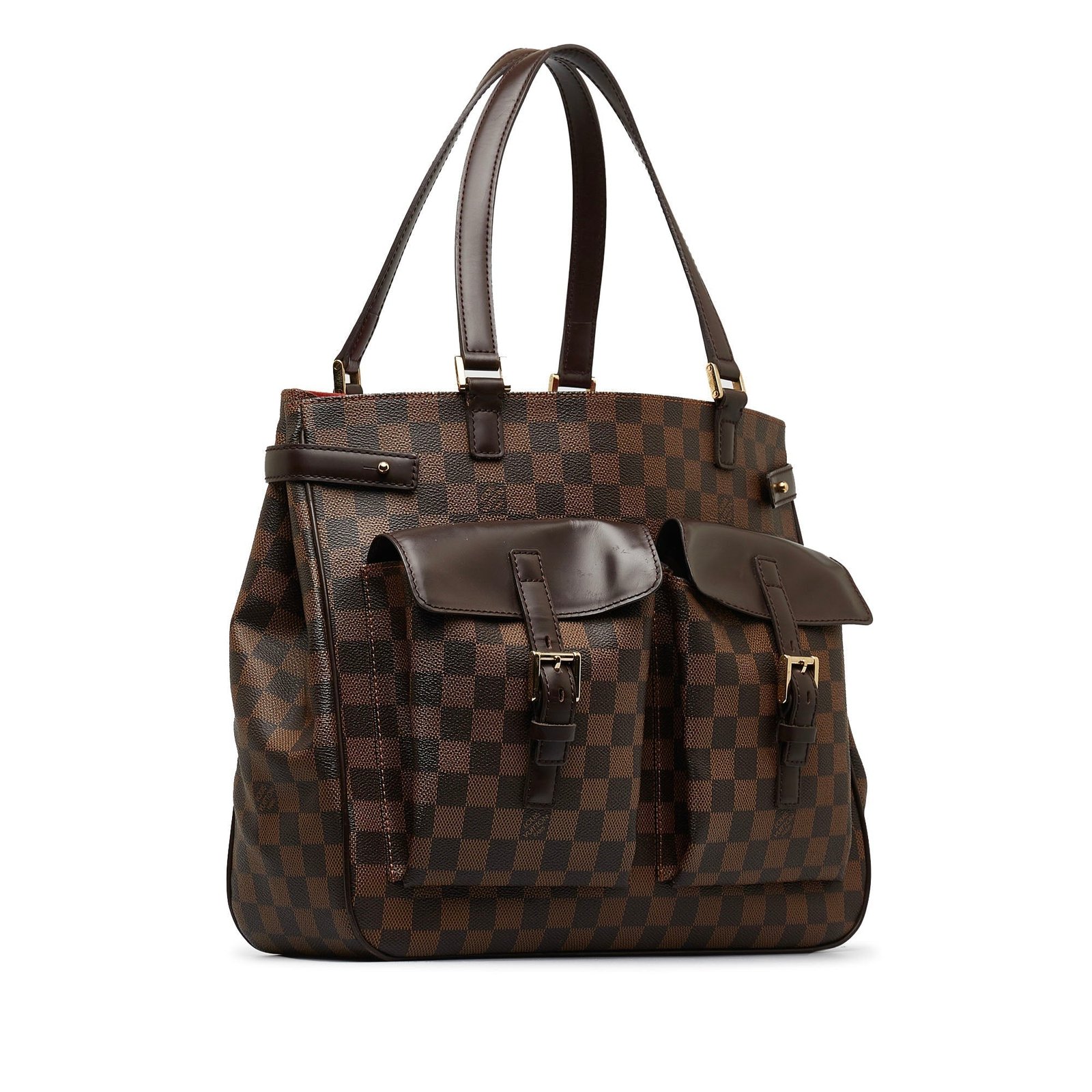 Brown Louis Vuitton Damier Ebene Uzes Tote Bag | AlmaBagz