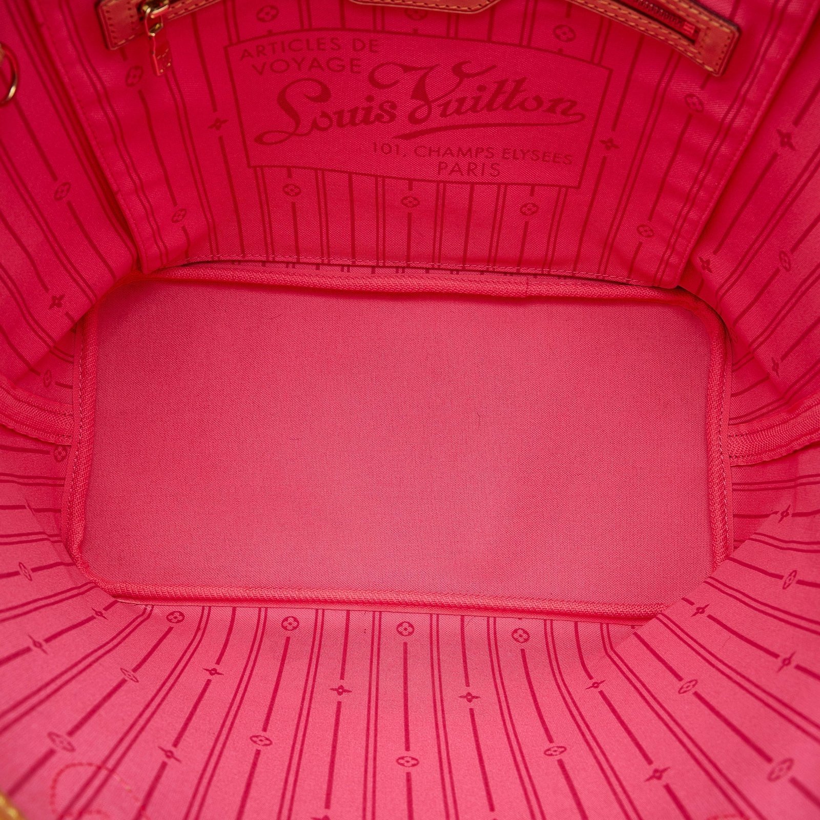 Brown Louis Vuitton Monogram Roses Neverfull MM Tote Bag | AlmaBagz - Image 4