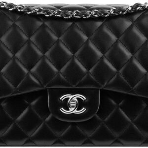 Chanel Classic Jumbo Double Flap Bag Black SiLouis Vuittoner Hardware | AlmaBagz