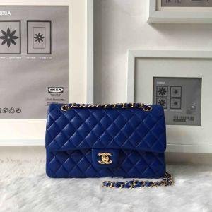Chanel Classic Clutch With Chain – CWC Lambskin Blue SiLouis Vuittoner-Toned | AlmaBagz