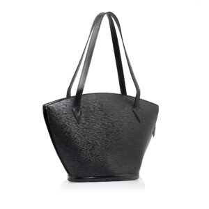 Black Louis Vuitton Epi Saint Jacques GM Long Strap Tote Bag | AlmaBagz