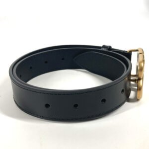 BALENCIAGA belt 680456 leather black GUCCI collaboration Hacker Project BB Logo Women Used | AlmaBagz