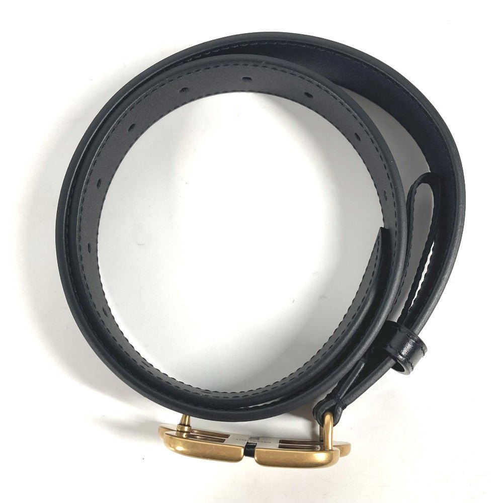 BALENCIAGA belt 680456 leather black GUCCI collaboration Hacker Project BB Logo Women Used | AlmaBagz - Image 4