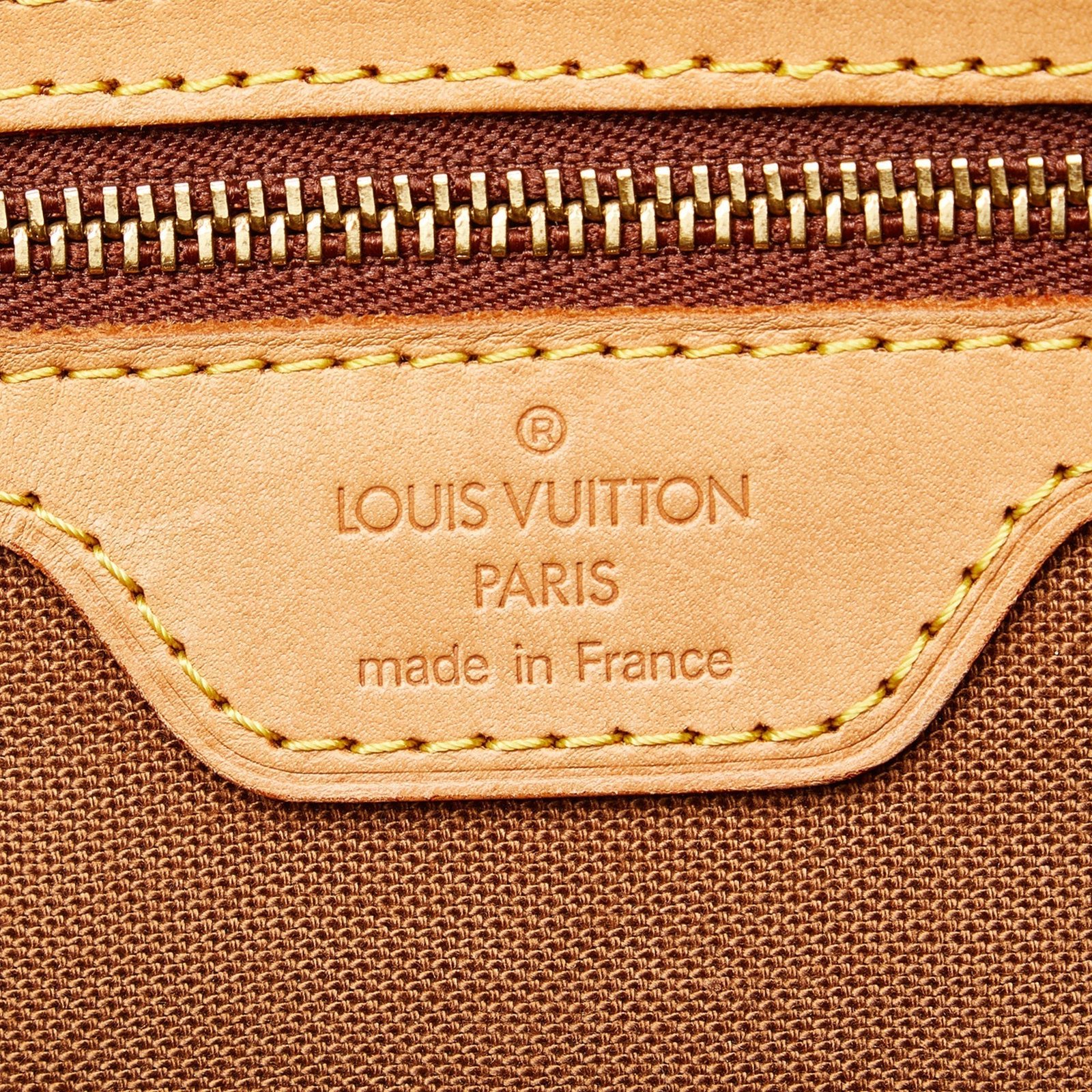 Brown Louis Vuitton Monogram Cabas Piano Tote Bag | AlmaBagz - Image 9