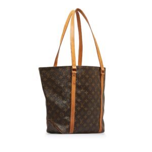 Brown Louis Vuitton Monogram Sac Shopping Tote Bag | AlmaBagz