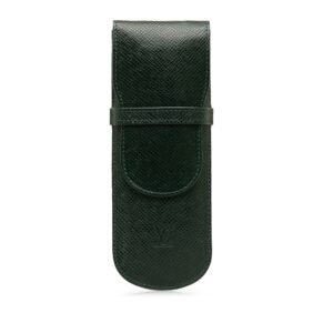 Green Louis Vuitton Taiga Etui Pen Case | AlmaBagz